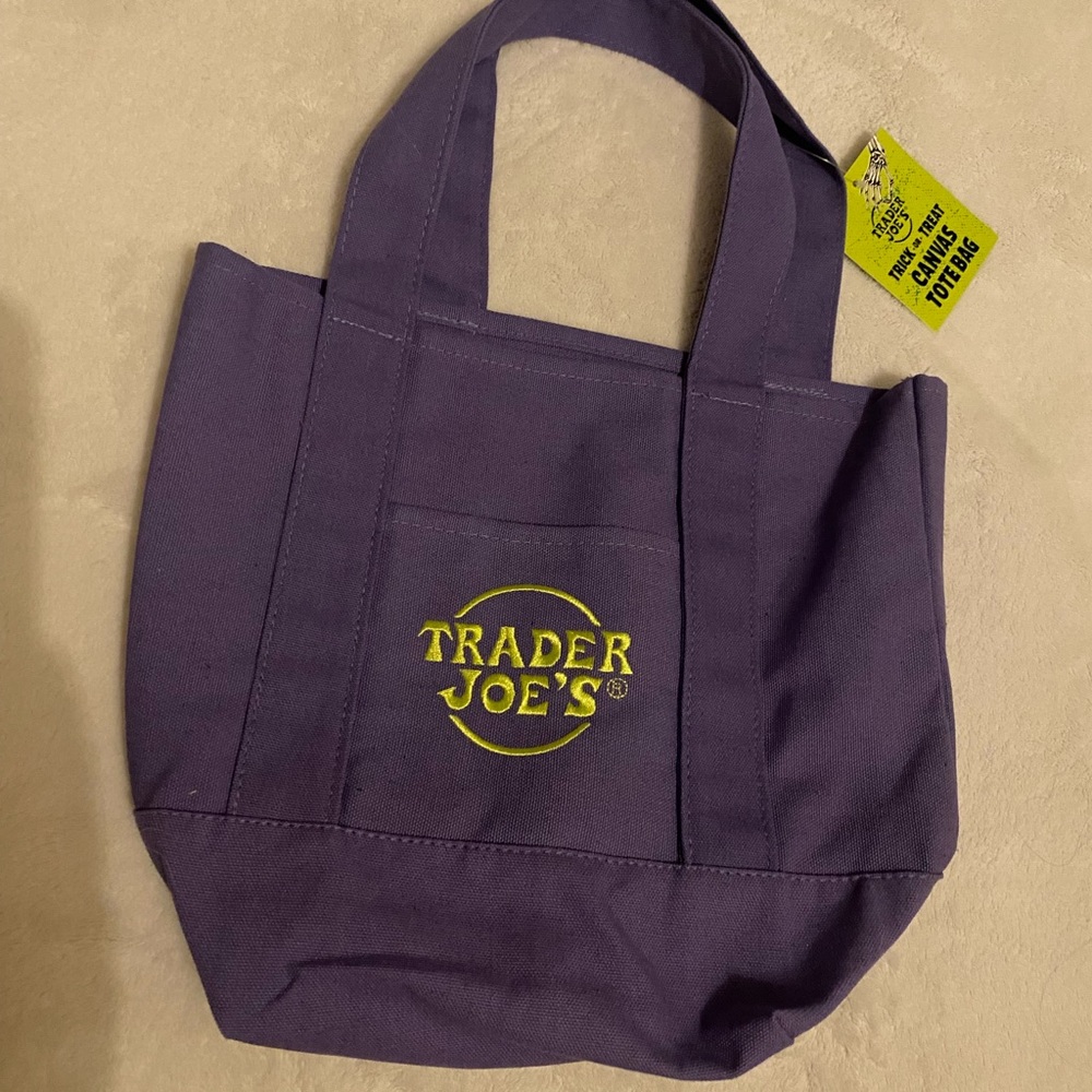 Trader Joe's Purple Reusable Tote Bag